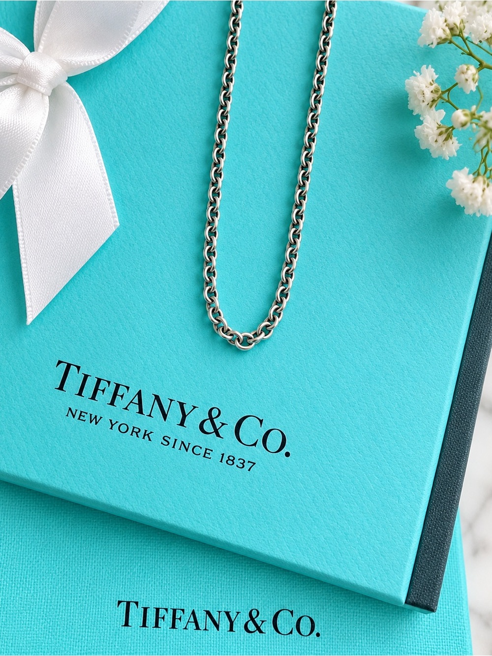 Authentic Tiffany & Co THICK 16” Sterling Silver Chain